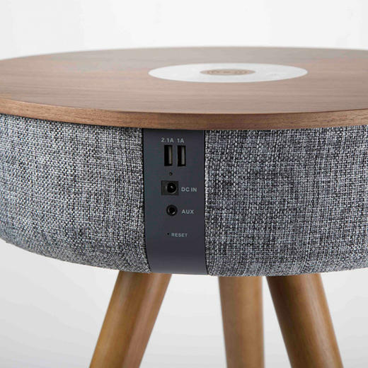 blueman无线蓝牙音箱3d环绕家用音响重低音炮户外客厅卧室床头柜原木