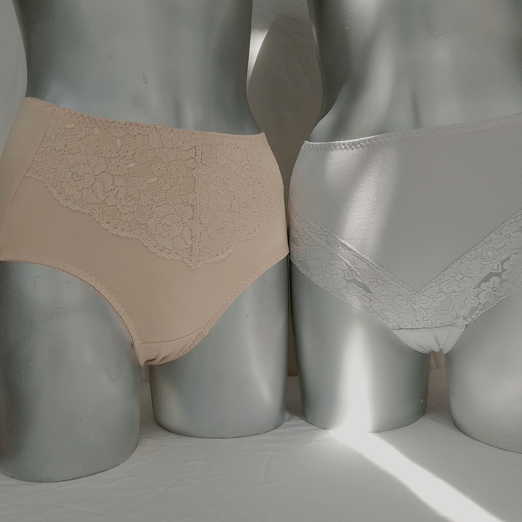 89095(二枚组)高腰蕾丝三角裤（混色）