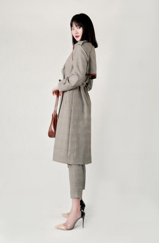 包边装饰气质型风衣（附腰带） 商品图4