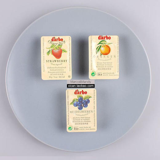 奥地利德宝牌小盒草莓/蓝莓果酱14g*10粒  早餐面包果酱 商品图1