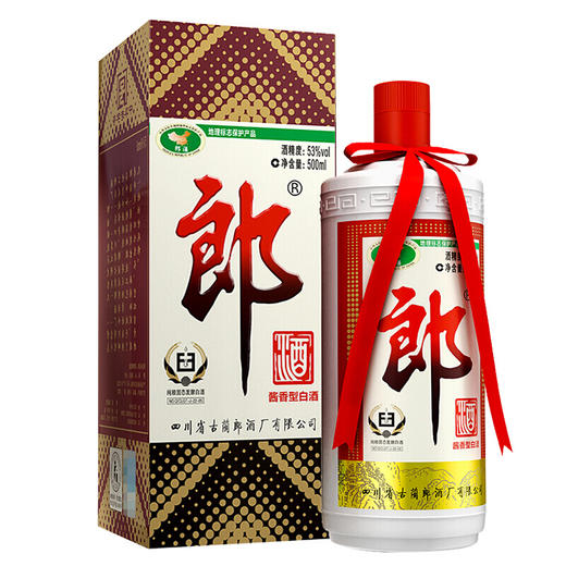 【推荐】郎酒 郎牌郎酒 53度酱香型高度白酒 500ml 单瓶装 商品图0