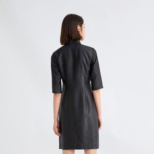 TANGY Collection /天意芦野系列中式旗袍莨绸连衣裙 商品图3