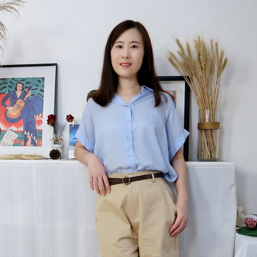 【气质天丝亚麻】纯色短袖衬衫 利落直身裁剪 垂坠感十足 2色可选 商品图3