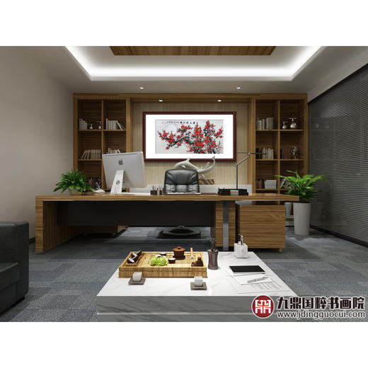 高云鹏《清气满乾坤》68*138cm 花鸟横幅作品 茶室/卧室挂画 商品图2