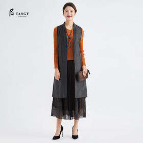 TANGY Collection /天意林隐系列莨绸拼接马甲