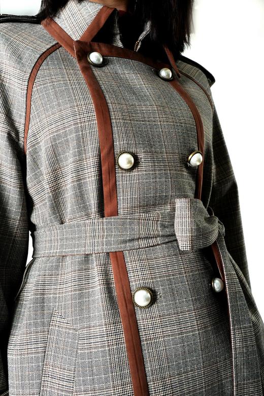 包边装饰气质型风衣（附腰带） 商品图3