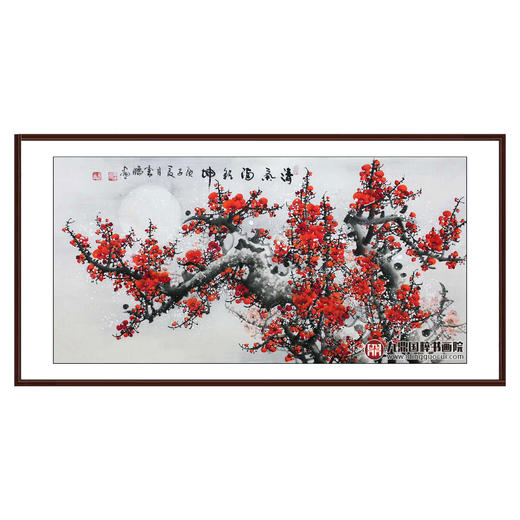 高云鹏《清气满乾坤》68*138cm 花鸟横幅作品 茶室/卧室挂画 商品图0