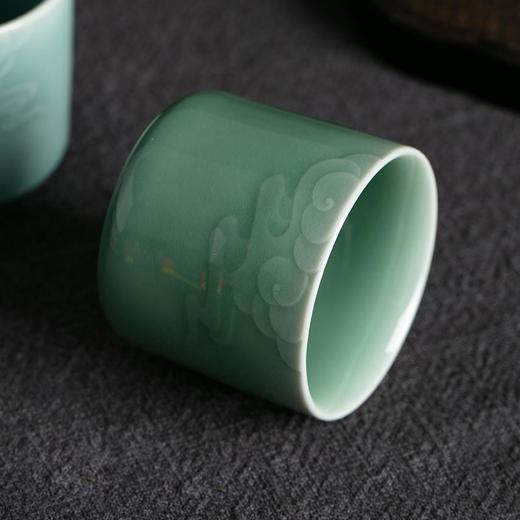尚唐丨龙泉青瓷 云端对杯 70ml   商品图2