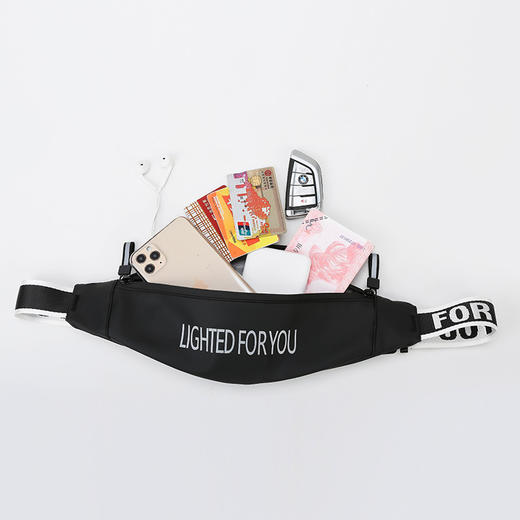 【户外运动反光跑步腰包】休闲男士胸包贴身腰包箱包 商品图4