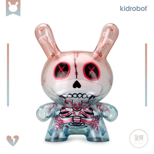 Kidrobot 饿者骷髅 白色版 Gashadokuro dunny 摆件 商品图5