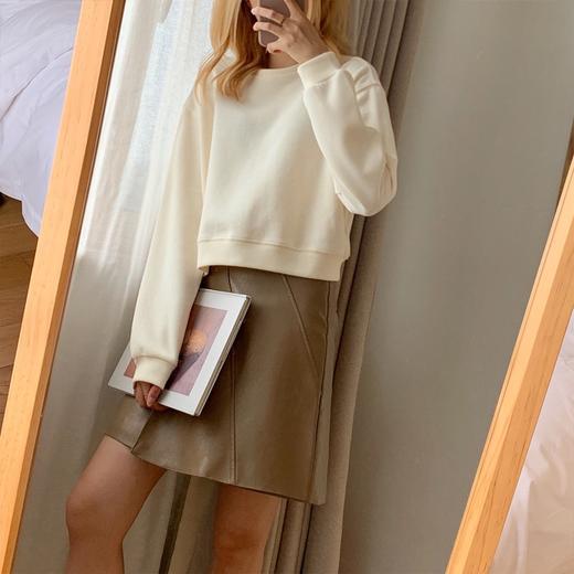 老米优品 / A妹穿的！棉花糖触感的卫衣~~短款奶油色系卫衣~超显腿长哟！7个色哦！T200822A 商品图6