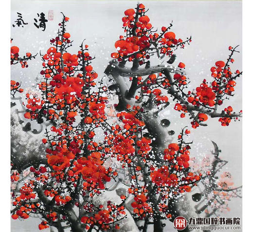 高云鹏《清气满乾坤》68*138cm 花鸟横幅作品 茶室/卧室挂画 商品图4