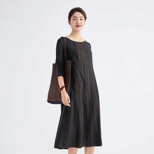 TANGY Collection /天意林隐系列莨绸连衣裙 商品图1