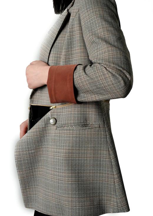 可拆卸拉链装饰西装 商品图3