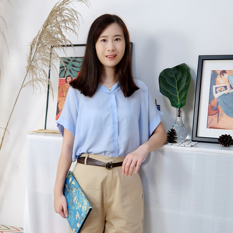 【气质天丝亚麻】纯色短袖衬衫 利落直身裁剪 垂坠感十足 2色可选