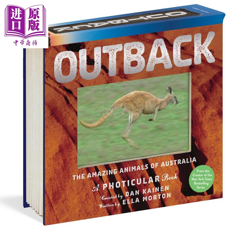 【中商原版】outback 3d立体绘本陆地 the amazing animals of
