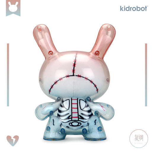 Kidrobot 饿者骷髅 白色版 Gashadokuro dunny 摆件 商品图3