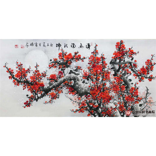 高云鹏《清气满乾坤》68*138cm 花鸟横幅作品 茶室/卧室挂画 商品图1