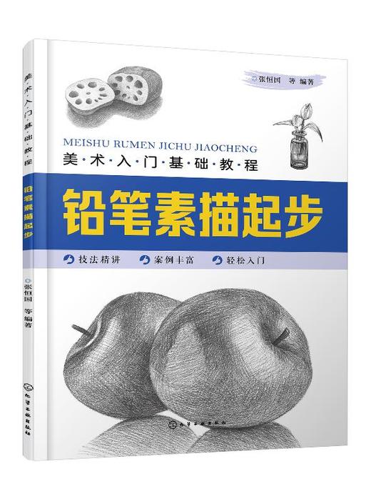 美术入门基础教程 铅笔素描起步 铅笔素描书籍 素描基础教程 素描几何体单个静物画法组合静物画法 素描入门自学教材书籍 临摹画册 商品图0