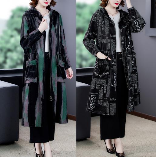 AHM-lry2117新款长袖中长款宽松遮肉气质时尚休闲开衫外套 商品图2