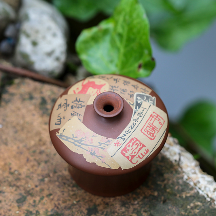 段栗(少石) 残贴小花器