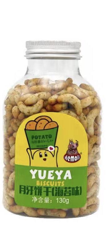 河马莉海苔月牙饼干130g 商品图0