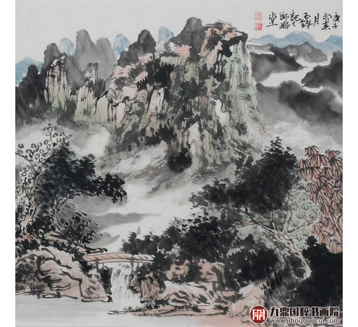 张玉锋《碧山云居》70*240cm 山水横幅作品 办公室/客厅/书房挂画 商品图5