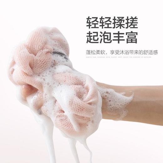 3D双层洗澡摩擦擦浴花球加厚成人不散搓泡澡神器沐浴花条 商品图5