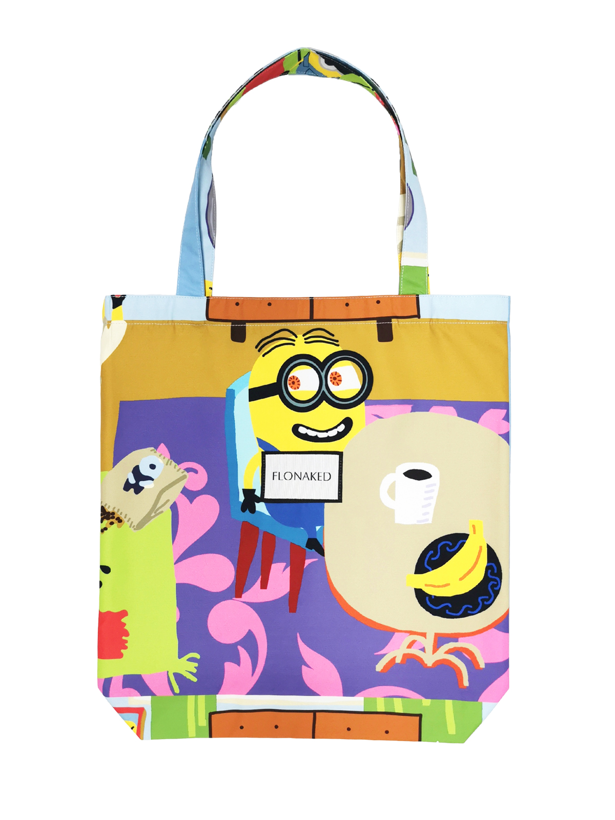 FLONAKED张韵文原创手绘印花定制款购物袋