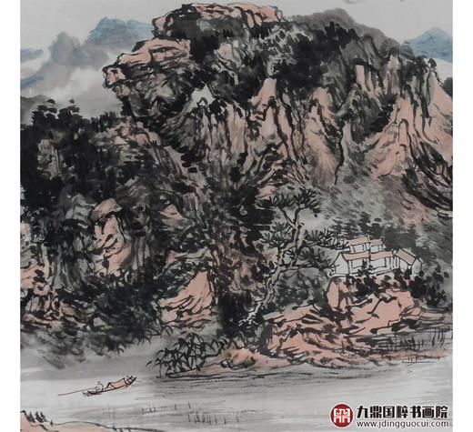 张玉锋《溪山渔隐》70*240cm 山水横幅作品 办公室/客厅/书房挂画 商品图4