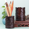 黑檀木笔筒雕刻原木复古毛笔筒办公桌中式文房四宝书房礼品 商品缩略图1