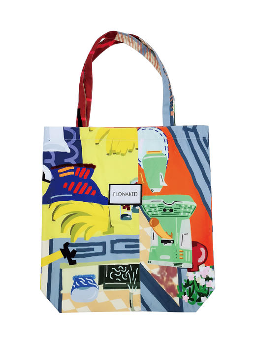 FLONAKED张韵文原创手绘印花定制款购物袋 商品图3