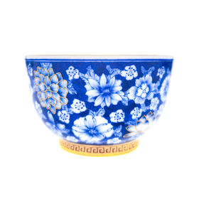 青花瓷描金品茗杯