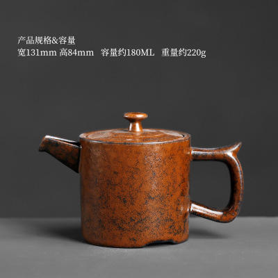 粗陶正把壶单壶泡茶的茶壶单个陶瓷功夫茶家用中式办公室红茶茶具 商品图5