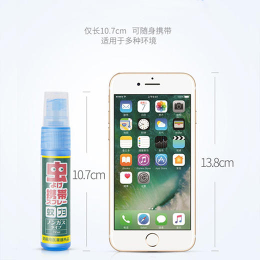 日本 驱虫喷雾孕妇儿童去痱止痒防蚊液户外随身消毒杀菌驱蚊液 商品图3