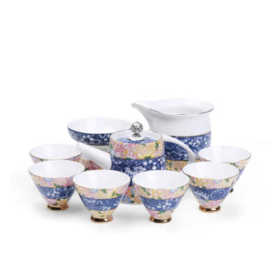 青花瓷功夫茶具套装茶杯茶壶组合家用陶瓷现代创意泡茶简约个性 商品图4