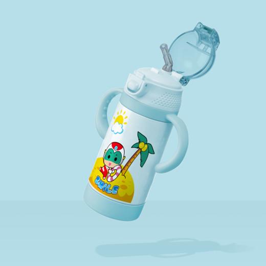 蜜儿港儿童不锈钢吸管保温水杯300ML\MB027#(开心超人) 商品图1