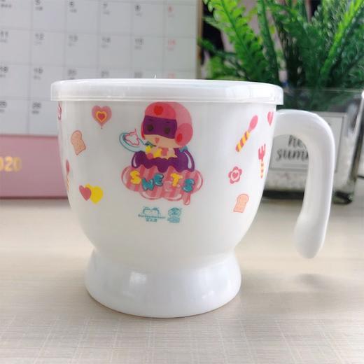 蜜儿港开心超人带盖高脚单柄水杯MB523K# 商品图0