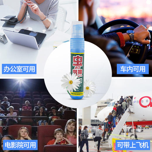 日本 驱虫喷雾孕妇儿童去痱止痒防蚊液户外随身消毒杀菌驱蚊液 商品图2