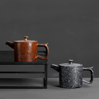 粗陶正把壶单壶泡茶的茶壶单个陶瓷功夫茶家用中式办公室红茶茶具 商品图0