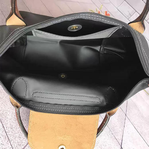 原单法国LongChamp手提包小号短柄刺绣饺子包手提小包 商品图8