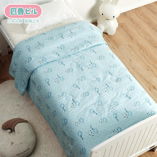 日本匹鲁（ピル）儿童被子幼儿园被婴儿空调夏凉被芯儿童春秋棉花盖被子纯棉贡缎 商品图0
