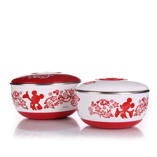 DSM-3059-米奇剪纸不锈钢碗两件套 商品图0