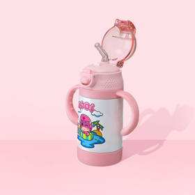 蜜儿港儿童不锈钢吸管保温水杯245ML\MB026#(开心超人)