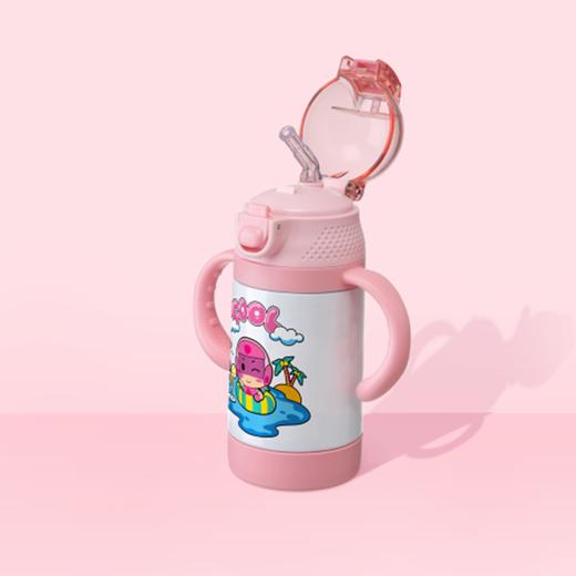 蜜儿港儿童不锈钢吸管保温水杯245ML\MB026#(开心超人) 商品图0