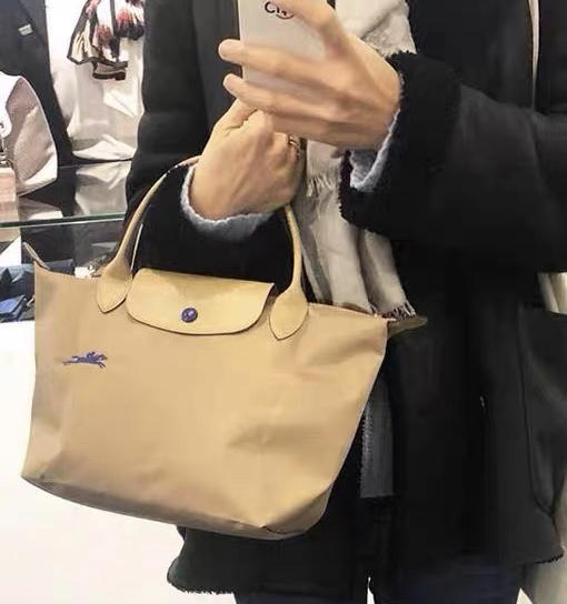 原单法国LongChamp手提包小号短柄刺绣饺子包手提小包 商品图4