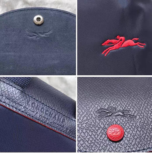 原单法国LongChamp双肩包绣马款折叠手提包龙防水骧包尼龙旅行背包 商品图10