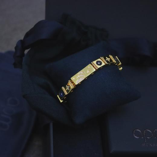 珠宝团！正品APM Monaco 梦幻星月埃及系列可调节手链 925纯银镀金 商品图1