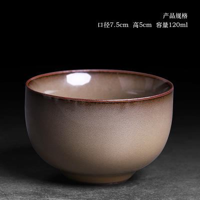 功夫茶杯单个青瓷茶杯主人杯家用陶瓷品茶杯复古个人品茗杯子日式 商品图6