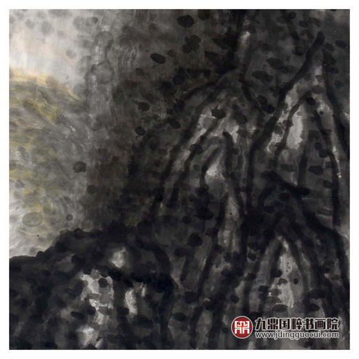 叶丁疑《山水作品》68*68cm 山水斗方作品 办公室/客厅挂画 商品图6